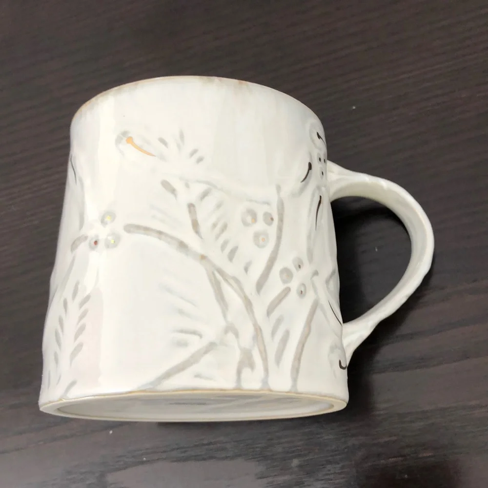 Anthro Yuletide MISTLETOE Mug